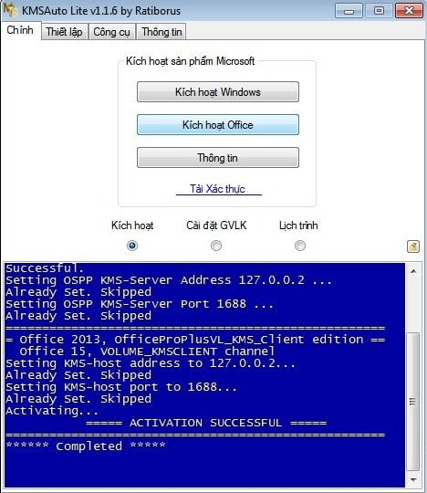 Download công cụ kích hoạt windows và office KMSAuto Lite 1.1.9