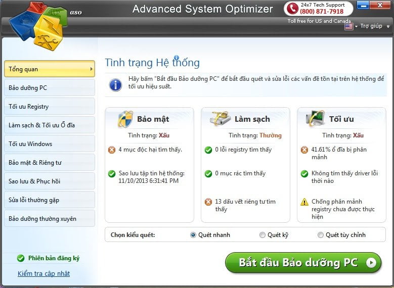 Download Advanced System Optimizer (ASO) 3.9 Việt hóa+ keygen